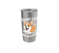 Corgi Drôle Short Legs Big Attitude Chien Gobelet isotherme en acier inoxydable double paroi