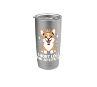 Corgi Drôle Short Legs Big Attitude Chien Gobelet isotherme en acier inoxydable double paroi