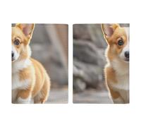 Corgi - Étui de passeport de voyage avec emplacements pour cartes de crédit et fente d'embarquement pour voyage, carte d'identité familiale (20,3 x 13,7 cm)