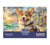 Corgi Gallois de Pembroke Puzzle Adulte 1000 Défis (Niveau Avancé) De Qualité Supérieure - Un Challenge Éducatif en Cadeau pour Adultes Et Enfants (dès 14 Ans) 52x38cm/1000pcs