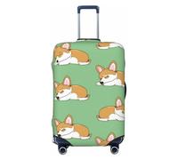 Corgi Housse de protection pour valise, housse de bagage élastique pour chien, anti-rayures et anti-poussière, convient pour 55,9 à 61 cm, multicolore, M