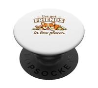 Corgi “I've Got Friends in Low Places” Cute Dog PopSockets PopGrip Adhésif