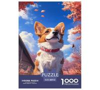 Corgi Jigsaw Puzzle Impossibili 1000Pcs Decorazione per La CASA. Giochi Rilassamento E Intelligence per Adulti E Ragazzi Da 14 Anni 52x38cm/1000pcs