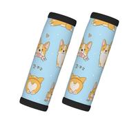 Corgi Kawaii, chien mignon, Lot de 2 protections pour poignées de valise, housses de poignée souples et confortables, étiquette à bagages