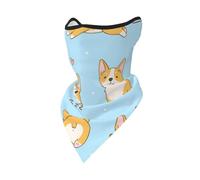 Corgi Kawaii, chien mignon,Masque de protection souple cache-cou, demi-masque, écharpe, masque de sport