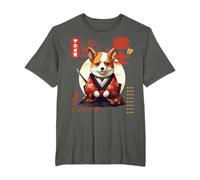 Corgi Kimono Samouraï traditionnel japonais pour homme et garçon T-Shirt