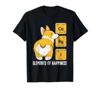 Corgi Love Elements of Happiness Corgi Mom Dad T-Shirt
