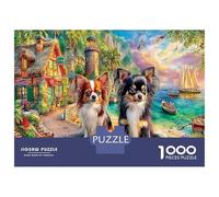 Corgi Lune Jeu De Puzzles en Lot 1000 Pièces Duo Papillon Ultra Difficult Puzzle Jeu De Famille Amusant Et Stimulant Après L'école, Puzzle À La Meilleure Évaluation 70x50cm/1000pcs