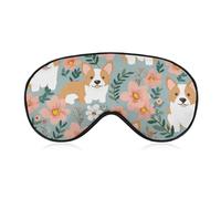 Corgi Masque de sommeil pour homme et femme avec sangle réglable - Doux et respirant - Occultant - Antidérapant - Essentiel de voyage
