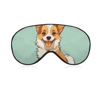 Corgi Masque de sommeil pour homme et femme avec sangle réglable - Doux et respirant - Occultant - Antidérapant - Essentiel de voyage