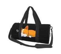 Corgi Mignon Dormant, Sac de Voyage de Grande capacité, Sac à Main Rond, Sac de Voyage de Sport, fourre-Tout, Sac de Fitness