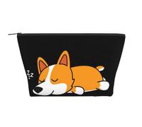 Corgi Mignon Dormant, Trousse de Toilette Trousse de Maquillage Sac à cosmétiques Trousse de Toilette de Voyage Portable