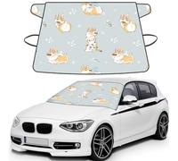 Corgi Mignon,Housse de Pare-Brise de Voiture, Protection Pare-Brise - Résistante à la Neige, à la Glace, au Soleil, aux UV, à la poussière et à l'eau - Convient à la Plupart des Voitures