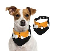Corgi Mignon Qui dort,Bandanas pour Chien, écharpe en Coton, Bavoirs réglables pour Animaux de Compagnie,M