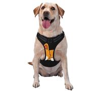 Corgi Mignon Qui dort,Harnais pour Animaux de Compagnie, Harnais réfléchissant réglable pour Chien,XL