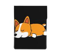 Corgi Mignon Qui dort,Housse en Cuir synthétique pour Ordinateur Portable, Sacoche pour Ordinateur Portable, Sacoche pour Tablette
