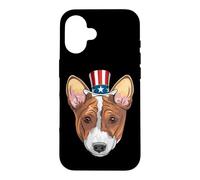 Corgi Oncle Sam 4 Juillet USA Dog Puppy Coque pour iPhone 16