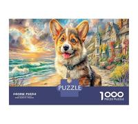 Corgi Pembroke Jeu De Puzzles en Lot 1000 Pièces Lac Corgi Ultra Difficult Puzzle Jeu De Famille Amusant Et Stimulant Après L'école, Puzzle À La Meilleure Évaluation 38x26cm/1000pcs