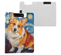 Corgi Porte-bloc avec porte-bloc Nuit étoilée Format A4 Porte-bloc avec fente pour stylo pour bureau école
