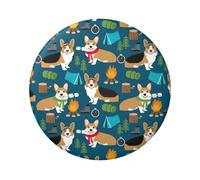 Corgi Printing Badge rond en fer blanc 6 cm imprimé sur un seul côté, parfait pour une décoration personnelle et un cadeau, taille unique, Métal