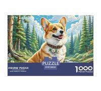 Corgi Puzzle 1000 Pièces Educa Jouet en Bois Divertissement Créatif Décoration Intérieure Jeu Éducatif Challenge Toy Adultes & Enfants des 14 Ans 38x26cm/1000pcs