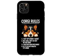 Corgi Rules - Propriétaire de Chien Amusant pour Amoureux des Animaux de Compagnie Coque pour iPhone 11 Pro Max