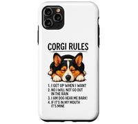 Corgi Rules - Propriétaire de Chien Amusant pour Amoureux des Animaux de Compagnie Coque pour iPhone 11 Pro Max