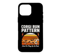 Corgi Run Pattern : Comment Vont-Ils si Vite ? Coque pour iPhone 16 Pro Max