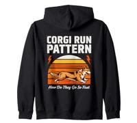 Corgi Run Pattern : Comment Vont-Ils si Vite ? Sweat à Capuche