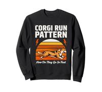 Corgi Run Pattern : Comment Vont-Ils si Vite ? Sweatshirt