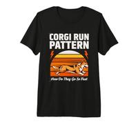 Corgi Run Pattern : Comment Vont-Ils si Vite ? T-Shirt Haut de Gamme