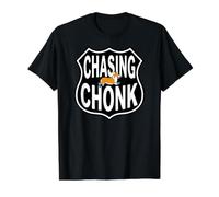 Corgi Runner Funny Chasing Chonk T-Shirt Graphique avec Valeur, Homme, Noir, XL