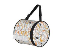 Corgi Sac à mouchoirs cylindrique imprimé avec sangle pour voiture, camping-car, camping