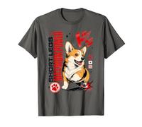 Corgi Short Legs Puissance maximale Style Bande dessinée T-Shirt