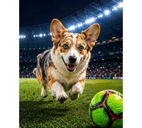 Corgi Soccer Notebook: College Ruled Notebook for School, Soccer Practice, Game Notes, and Everyday Writing