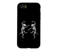 Corgi Squelettes Dancing Funny Skull Bones Gothic Goth Dance Coque pour iPhone SE (2020) / 7/8