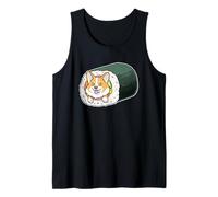 Corgi Sushi Roll Funny Kawaii Nourriture pour chien Mashup Débardeur