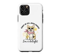 Corgi : Tout d'abord, Jésus Pense Que Je suis Une Femme d'église Ravissante Coque pour iPhone 11 Pro