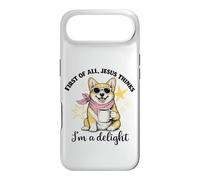 Corgi : Tout d'abord, Jésus Pense Que Je suis Une Femme d'église Ravissante Coque pour iPhone Air