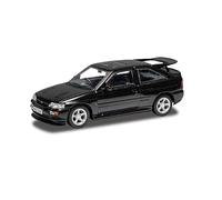 Corgi VA14807 Ford Escort RS Cosworth Ash Black Diecast Model Car - Collection de Voitures Vanguards à l'échelle 1:43, intérieur Hexagonal Rouge et spécifications Lux 1995, Voitures préconstruites