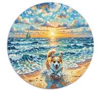 CorgiPuzzle 1000 Teile, ErwachsenenKinder AB PuzzlesPetDog JigsawGeschenki1000pcs (67.5x67.5cm)