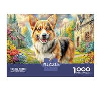 CorgiPuzzle DIY 1000 Pièces Complet Chalet à la Campagne pour Couples Amélioration De La Mémoire Divertissement Familial 70x50cm/1000pcs