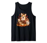 Corgis Coffee Books Jolies Feuilles d'automne pour Les Débardeur