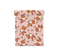 Corgis de Dessin animé, Sac de Rangement pour Femmes, Portefeuille supérieur à Presser, Petit Porte-Monnaie, Pochette de Changement