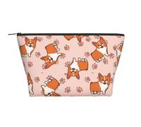 Corgis de Dessin animé, Trousse de Toilette Trousse de Maquillage Sac à cosmétiques Trousse de Toilette de Voyage Portable