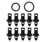 CORHAD 10 Ensembles Fishing Rod Hook Keepers with Cushion Protective Pads for Carp and Trout Fishing Poles Lures Holders Compatible with Rods