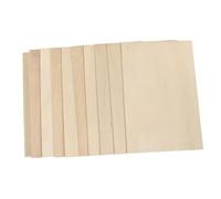 CORHAD 10 pièces Planches Bois Non Finies pour Bricolage Panneaux Contreplaqué Naturels pour Artisanat Découpe et Sculpture Planches Rectangulaires Lisses et Uniformes pour Projets DIY