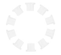 CORHAD 10 Pièces Roulement de Charnière de Réfrigérateur, Palier de Pivot de Réfrigérateur 8 Mm, Plastique Blanc, Fixe les Portes de Réfrigérateur qui s'Affaissent, Réparation DIY
