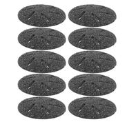 CORHAD 10 pièces Têtes de Meulage Grosses pour Pédicure Électrique Remplacement et Lavable Outil Compact pour Enlever Peau Morte et Callosités Soin des Professionnel