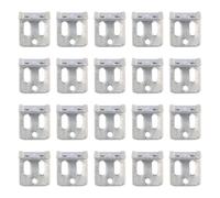 CORHAD 100 Pièces Kit de Réparation de Ressort pour Canapé, 5 Trous | Mobilier à Ressort Intégré et Chaise D’assise à Ressort, Finition Argenté, Pièce Pratique